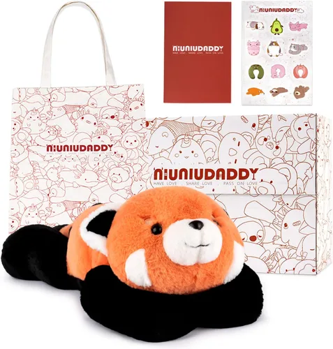 Vista 10 de Niuniu Daddy Animales de peluche con peso de ajolote azul de 24 pulgadas 5 libras para niños, adultos, niñas, niños, juguete de peluche gigante