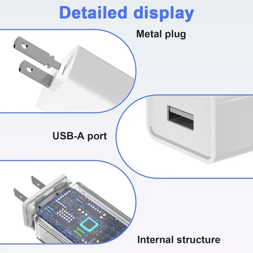 Vista 4 de Adaptador de corriente USB para exteriores de 5 V 2 A, compatible con WyzeCam, Blink Mini Pan, Nest Cam, Ring Spotlight/Stick Cam, Kasa Cam, Nest