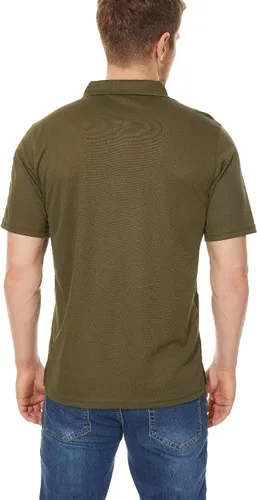 Vista 4 de KEFITEVD Camisas polo de jersey para hombre, de secado rápido, tácticas, de manga corta, para exteriores, de piqué