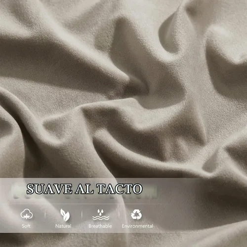 Vista 4 de StangH - Funda de almohada de terciopelo suave, 1 pieza Hidden Zipper, Skin Friendly, for Sleep and Relax, Neutral Home Decor, Sofa, Living Room