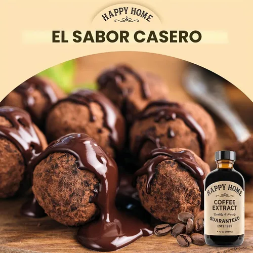 Vista 3 de Happy Home Sabor de café natural de primera calidad, certificado Kosher, 4 onzas.