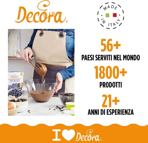 Vista 4 de Decora Hemisferio Molde de Chocolate con Base Policarbonato, 7.9 x 4.7 x 0.9 in