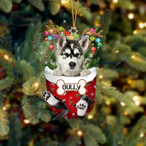Vista 115 de IZI POD Affenpinscher Adorno de Navidad personalizado para perro, adorno de bolsillo de nieve para perro para árbol de Navidad, adorno acrílico
