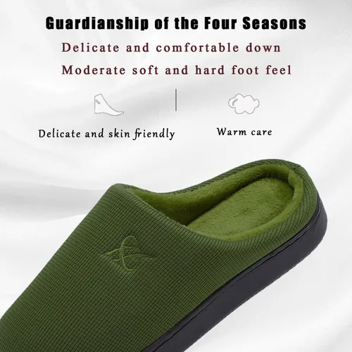 Vista 2 de Pantuflas de espuma viscoelástica para mujer y hombre.