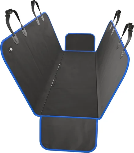 Vista 9 de Active Pets Funda Impermeable Tipo Hamaca Estándar para Asiento de Automóvil, Se Adapta a Sedanes, Hatchbacks, Crossovers, Cupés, Vehículos Naranja
