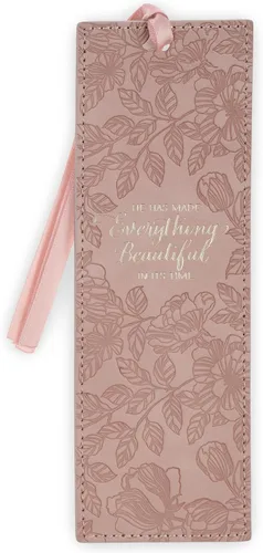 Vista 42 de Christian Art Gifts - Marcapáginas premium de piel sintética vegana con escritura bíblica para mujeres: Cuando ella habla - Proverbios 31:26, Marrón