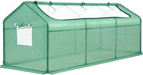Vista 11 de Quictent Mini invernadero portátil de 71 pulgadas de ancho x 36 pulgadas de profundidad x 36 pulgadas de alto, puertas grandes con cremallera, Verde
