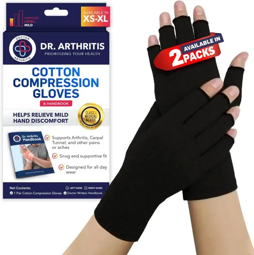 Vista 15 de Doctor Developed Full Fingered Arthritis Compression Gloves Men and Women for Arthritis, Raynauds Disease & Carpal Tunnel