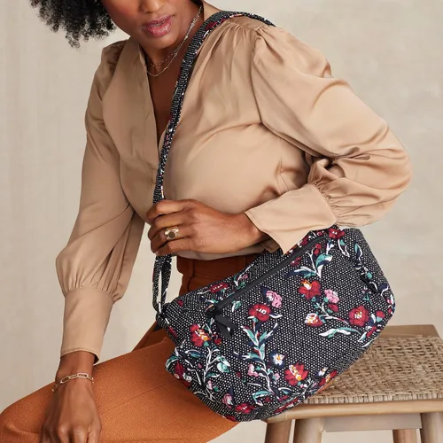 Vista 6 de Vera Bradley Bolso cruzado de algodón para mujer