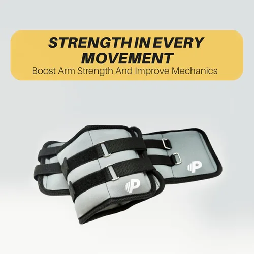 Vista 2 de Premier Pitching Wrist Weight Set Adjustable Neoprene Weighted Hand Weights Strength Training Fitness Workout, Running, Lifting Hook and Loop