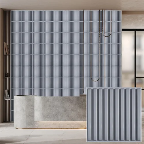 Vista 18 de Heikki Paquete de 30 paneles de pared 3D para decoración de pared interior, paneles de pared con textura de flores de PVC para sala de estar Negro-YJ