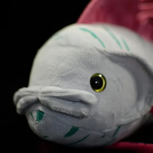 Vista 6 de lilizzhoumax Oarfish - Animal de peluche realista, animal abisal de simulación, peluche súper suave, juguetes para niños, juguete de figura