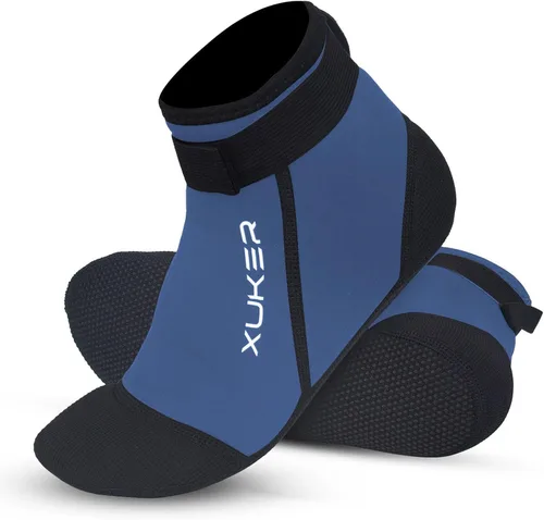 Vista 6 de XUKER Calcetines de neopreno, 0.118 in Playa Voleibol Arena Fútbol Agua Traje Calcetines para Buceo Snorkeling Kayak Remo