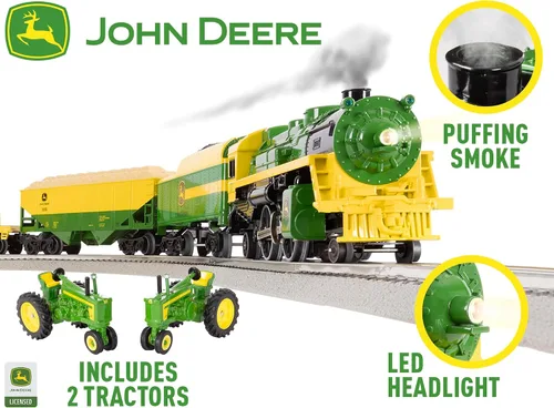 Vista 17 de Lionel John Deere Freight LionChief 5.0 Juego de Tren Eléctrico de Calibre O con Bluetooth y Control Remoto