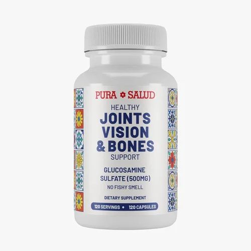 Vista 6 de Basic Brands Pura Salud Pureflex Sulfato de glucosamina 500 mg, 60 unidades (paquete de 1) Mobility & Joint Support