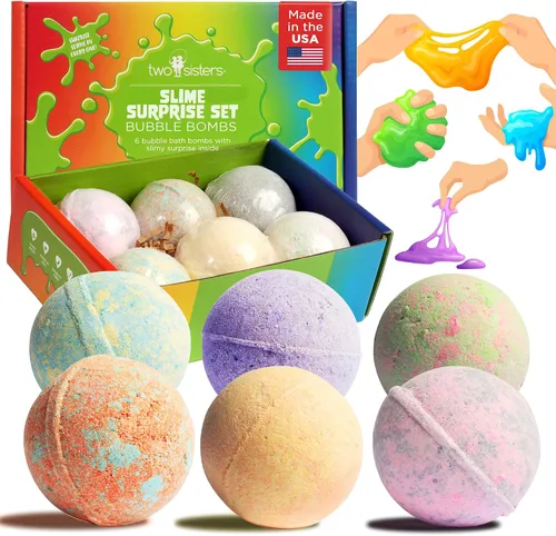 Vista 13 de Bombas de baño de dinosaurios para niños con juguetes sorpresa en el interior (paquete de 6) – Bombas de baño de burbujas grandes para niños y niñas