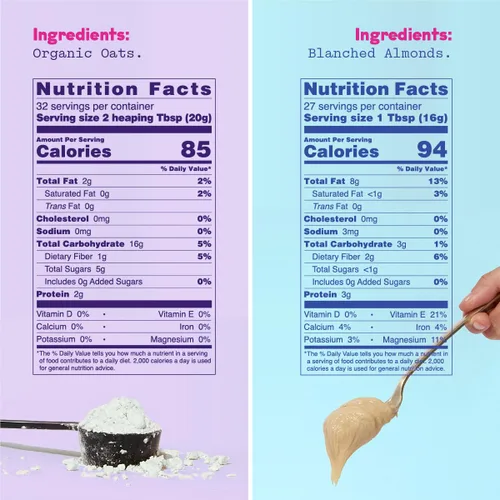 Vista 2 de Leche de avena instantánea en polvo y concentrado de leche de almendras sin azúcar por JOI