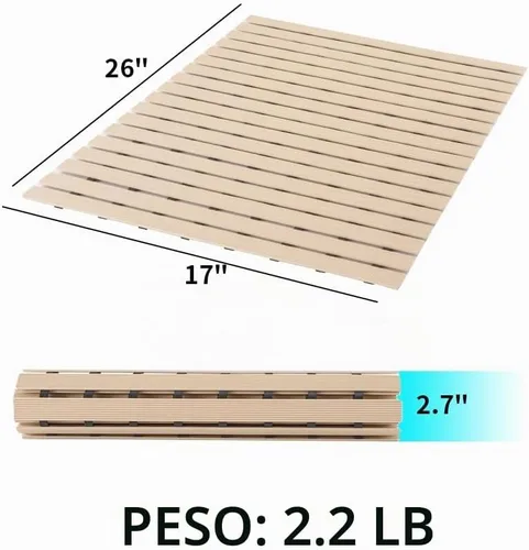 Vista 5 de PADOOR Alfombrilla de Ducha Antideslizante, Alfombrilla de Bañera Resistente Enrollable de Drenaje Rápido Alfombrilla de Bañera Sin Ventosas