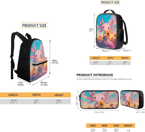 Vista 205 de FOR U DESIGNS Fuego baloncesto impreso niños escuela mochilas viaje mochila libro bolsa
