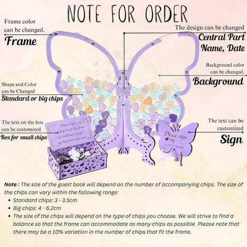 Vista 7 de Alternativa personalizada de libro de invitados con mariposas, libro de invitados para quinceañera, libro de invitados con mariposas para cumpleaños