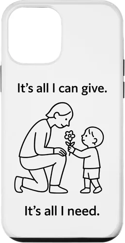 Vista 16 de Child Giving Flower to Parent Minimal Symbolic Love Design Case for iPhone 16