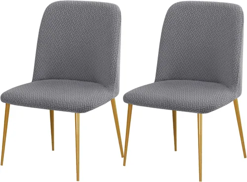 Vista 25 de Gollense Fundas de silla con respaldo curvado para comedor, fundas modernas de mediados de siglo, protector de asiento de silla semicírculo