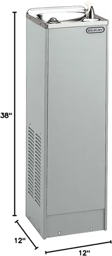 Vista 2 de Elkay FD7003L1Z Space-ette Cooler Legacy Floor Model Non-filtered Refrigerated 3 GPH Gris Claro Granito