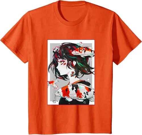 Vista 36 de Camiseta de anime anime japonés estético Otaku Negro