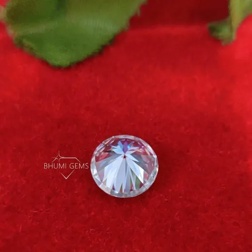 Vista 3 de Bhumi Gems 1CT-50CT VVS1 - Diamante de moissanita suelto incoloro, piedra natural, corte elegante, piedra preciosa suelta, brillante, diamante