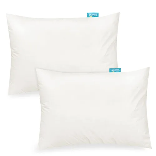 Vista 3 de Paquete de 2 fundas de almohada de algodón de jersey para niños pequeños Crema