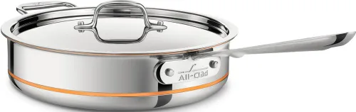 Vista 17 de All-Clad 6108SS, artículos de cocina/sartén de núcleo de cobre, 5 capas adheridas, apto para lavavajillas, Acero inoxidable
