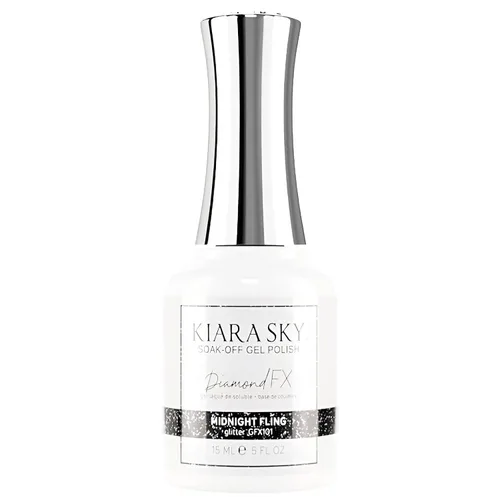 Vista 19 de KIARA SKY Esmalte de uñas Gel Polish DiamondFX con purpurina reflectante y efecto de polvo de diamante brillante, 0.5 fl oz, Beets It (morado)