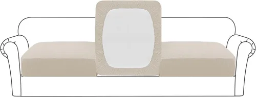Vista 44 de Flamingo P Funda de cojín elástica de alta estiramiento para asiento de sofá, protector de muebles para sofá, funda de sofá suave y flexible