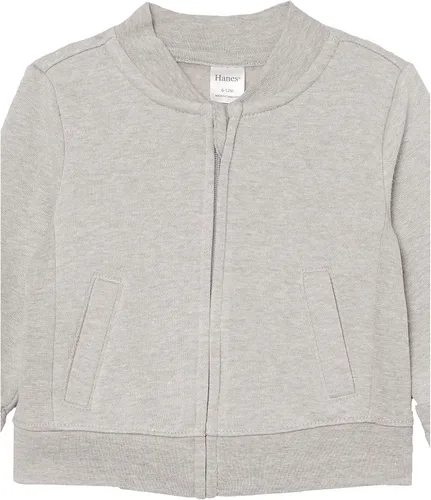 Vista 4 de Hanes Baby Full Zip Sweatshirt Ultimate Zippin Fleece Jacket for Boys Girls Medium Heather Grey 0-6 Months
