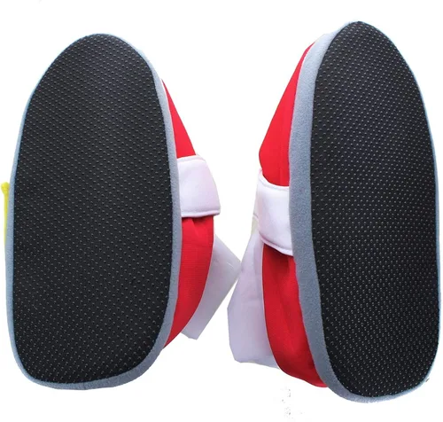 Vista 2 de Sonic the Hedgehog Zapatillas de running rojas de felpa para cosplay Talla única, Rojo