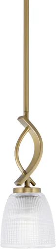 Vista 99 de Toltec Lighting Cavella Stem Colgado Mini colgante, acabado grafito, vidrio de muselina blanca de 4 pulgadas