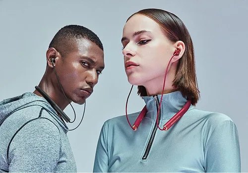 Vista 2 de IKXO Auriculares Bluetooth con banda para el cuello con cancelación de ruido con micrófono inalámbrico 5.0 CVC 8.0 Auriculares deportivos