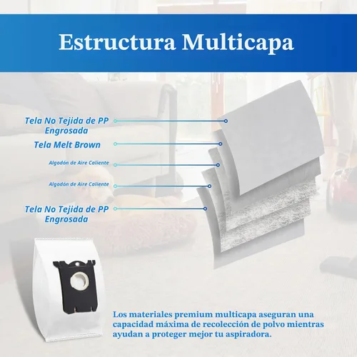 Vista 4 de Bolsas de vacío clásicas S-bag compatibles con Electrolux EL200F
