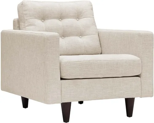 Vista 39 de Modway EEI-1547-DOR Empress Mid-Century - Sofá biplaza tapizado de tela en gris