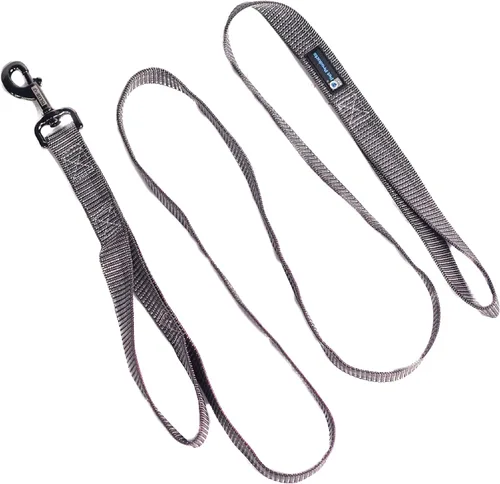 Vista 10 de Blue-9 Correa reflectante para perro, correa ajustable multifunción de 6 pies con bucle de tráfico y costuras reflectantes 3M para obediencia
