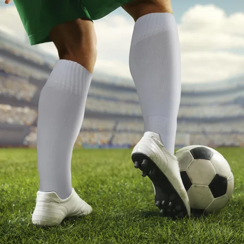 Vista 6 de ELUTONG Calcetines de fútbol para jóvenes, niños y adultos, 3 pares de calcetines deportivos de fútbol alto hasta la rodilla