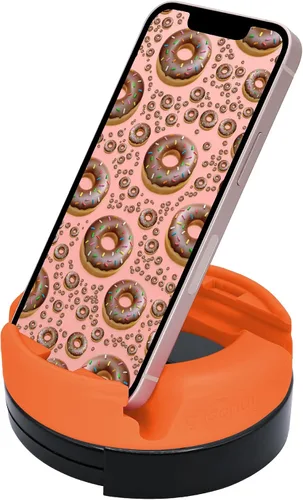 Vista 9 de GoDonut Soporte giratorio para teléfono 360 grados - Soporte para teléfono celular + organizador de escritorio para iPad - Compatible con tableta