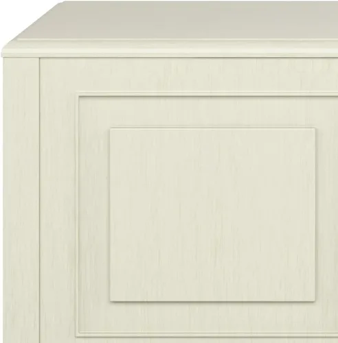 Vista 9 de SIMPLIHOME Connaught - Banco de baúl de madera maciza de 51 pulgadas de Blanco antiguo
