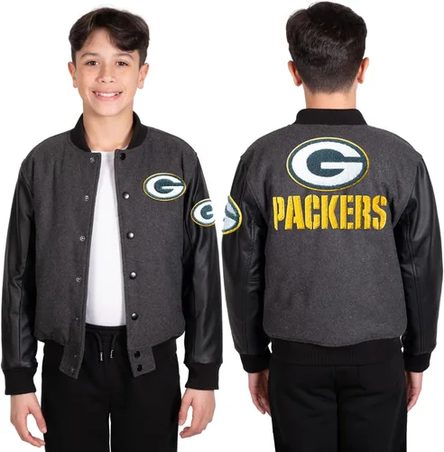 Vista 18 de Ultra Game NFL - Chaqueta de béisbol clásica para niños