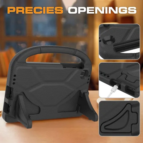 Vista 6 de Funda para niños para tablet Samsung Galaxy Tab A7 Lite de 8.7", protector de pantalla integrado, funda protectora con mango y soporte a prueba