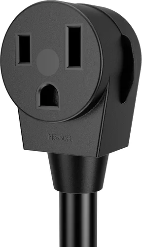 Vista 4 de ACKING Adaptador de soldador de 1.5 pies, cable generador de 4 clavijas, NEMA 14-30P a 3 clavijas, 6-50R, 240V, secador de soldador, adaptador