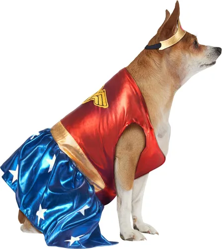 Vista 4 de Disfraz para mascota, Rubies Costume colección Héroes y Villanos de DC, S, Blanco