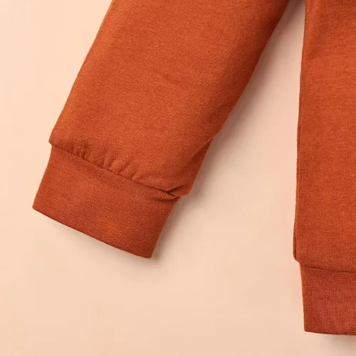 Vista 6 de Ropa de otoño e invierno para bebé, trajes de niño pequeño, sudadera de manga larga, sudadera de retazos y pantalones, 2 piezas, 12 meses a 5 años