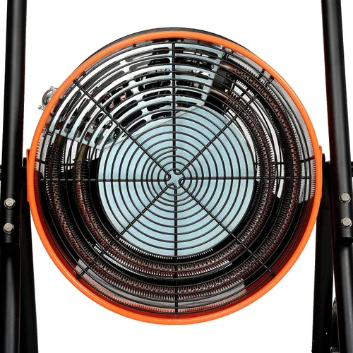 Vista 7 de Global Industrial 34120 BTU Calentador eléctrico portátil de salamandra con cable de 8 pies, termostato ajustable, 240 V, 1 fase, 10000 W
