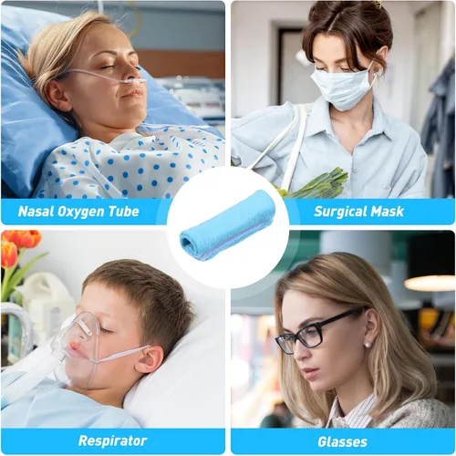Vista 6 de Almohadillas suaves para aretes, 4 almohadillas de algodón, protectores de cojín